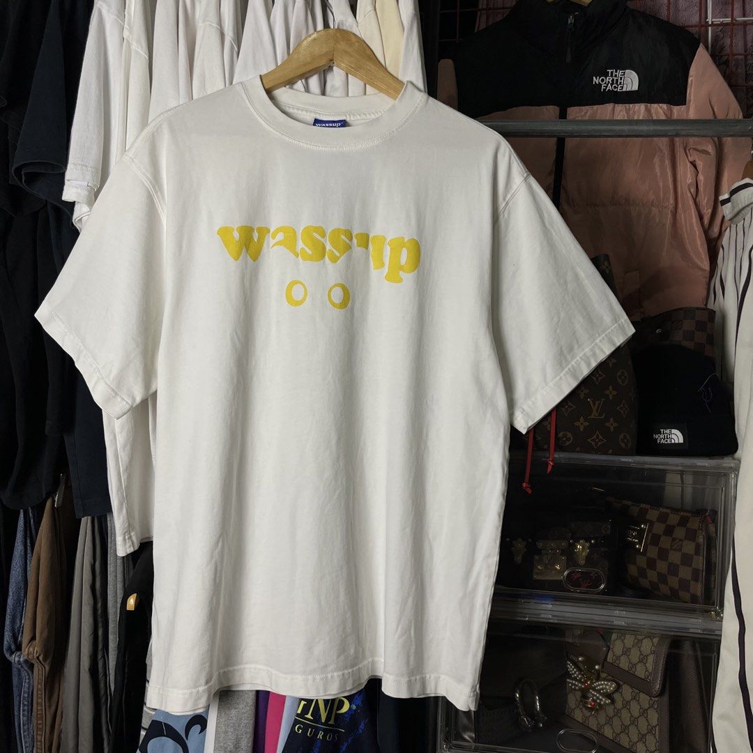 WASSUP GRAPHIC EYE DESIGN TSHIRT (Category: Formal Shirts) located in Daet. Submitted by wearthriftingcloth. (Listing ID 1466085158, Image 1). Description: 👕WASSUP Size: L-XL Measurement: W23xL29 Issue(s):MINIMAL HAIRLINE Condition: 9.5/10 Color rate: 9.5/10 ➡️Swipe- to see more detail pic 📌Color may Vary Due to Lighting‼️ 📌Please be responsible buyer Bogus/Flaker will be posted‼️ 📌All ltems Need Wash‼️ 📌1 Day Reservation only‼️.