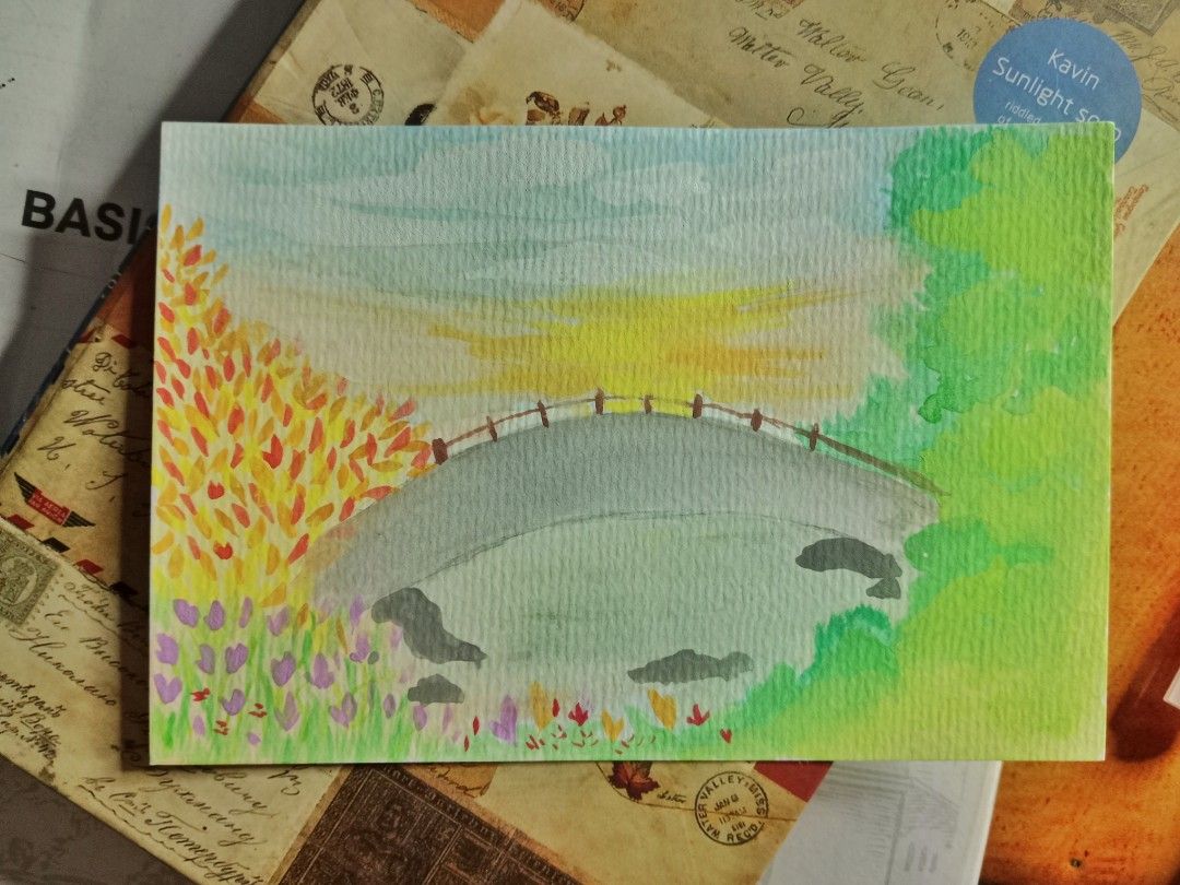 Watercolor painting Landscape (Category: Art & Prints) located in Santa Maria. Submitted by antonette.paintings (Listing ID 1465986641, Image 2). Description: Handmade painting original watercolor paint on paper watercolor paper 300gsm A6 in Size Unframed 2026 Mode of Payment : Gcash / Maya Ship Thru: J&T express For Inquiries, feel free to send me a message. Thank you.