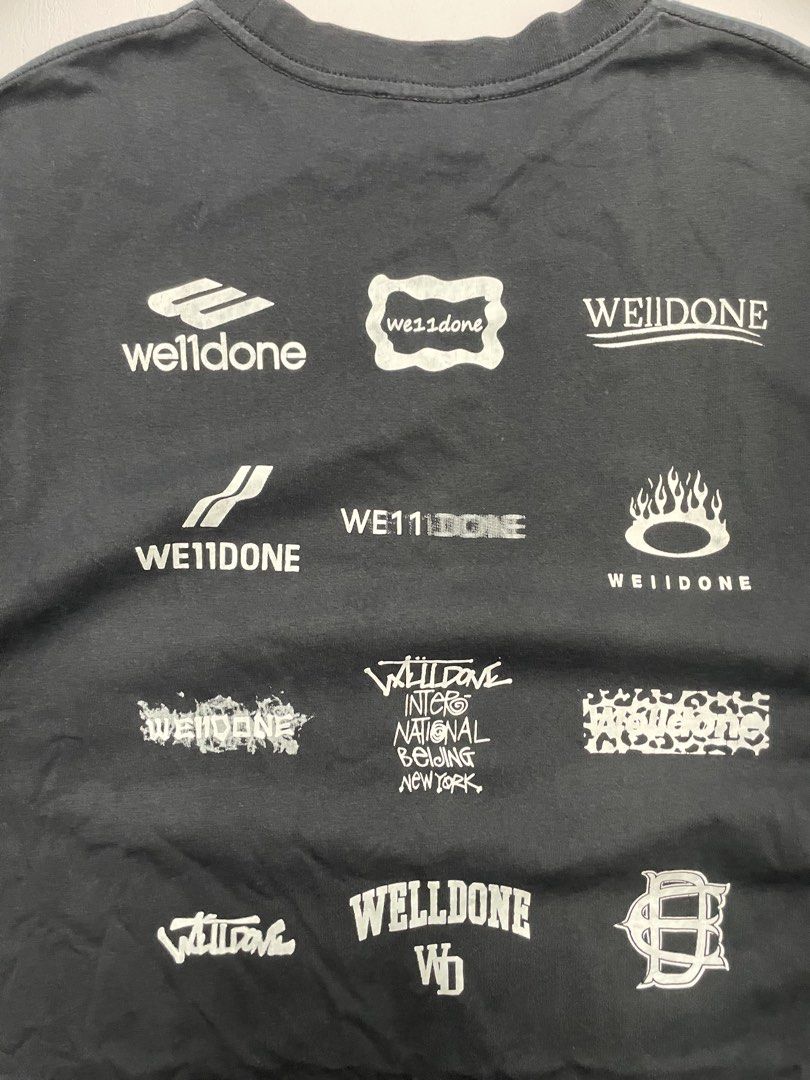 Welldone track multi logo tee (Category: Activewear) located in Urdaneta. Submitted by northdrops_asian (Listing ID 1466005307, Image 3). Description: 9/10.
