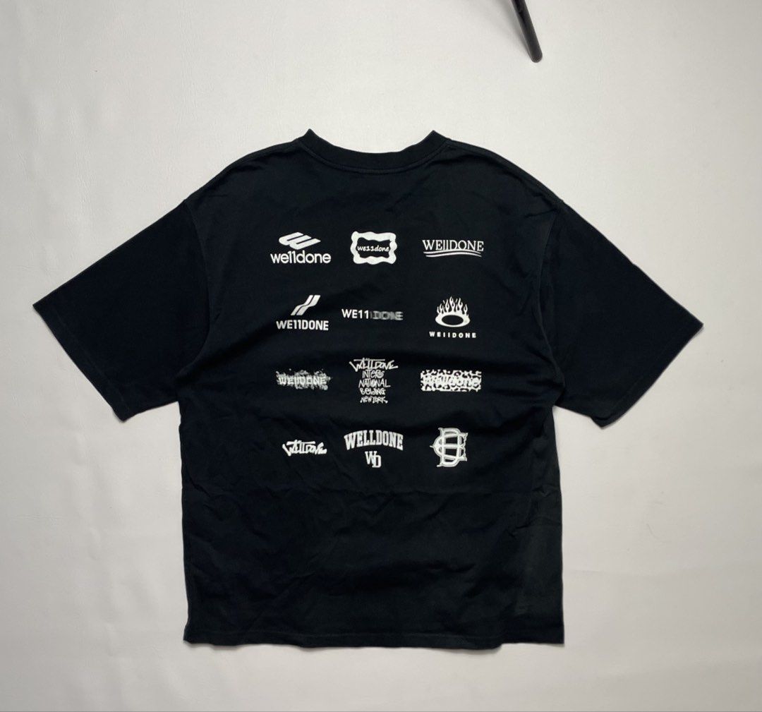 Welldone track multi logo tee (Category: Activewear) located in Urdaneta. Submitted by northdrops_asian (Listing ID 1466005307, Image 1). Description: 9/10.