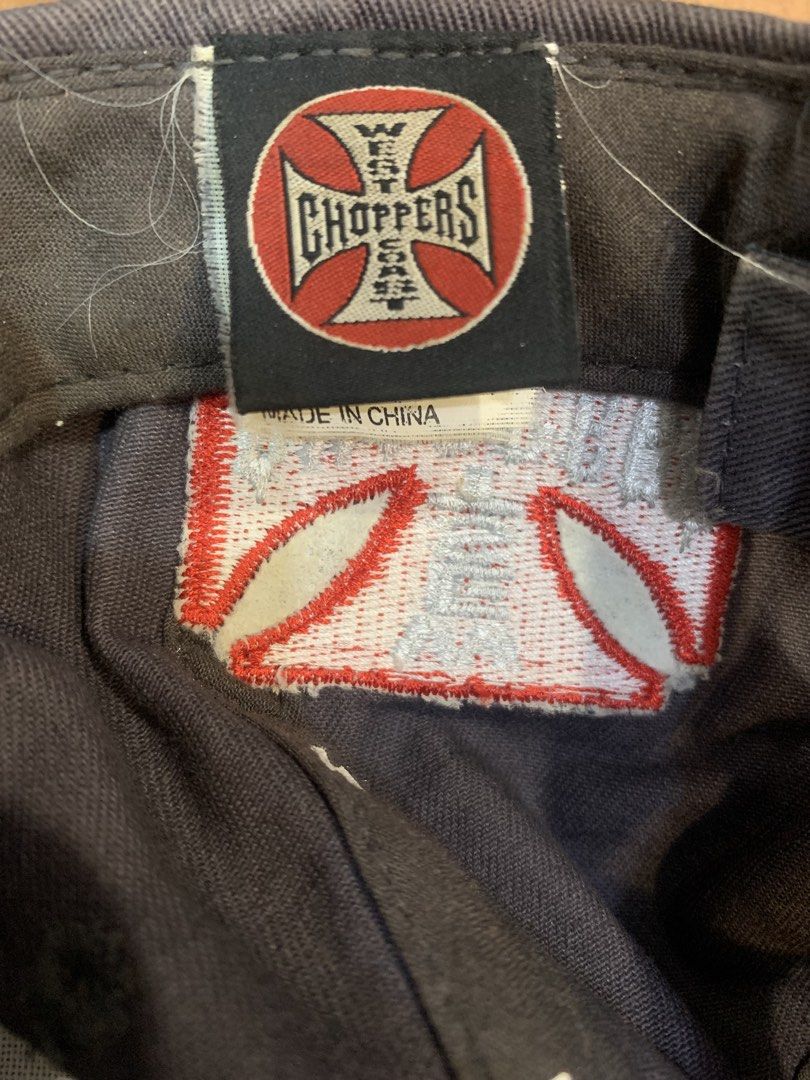 West Coast Choppers Embroidered Grey Cap (Category: Caps & Hats) located in Mapandan. Submitted by todaysthrift.hqk (Listing ID 1466132780, Image 3). Description: - Official licensed West Coast Choppers product by Playcorp Group - Classic grey design with striking embroidery on the front and side - Made from breathable 100% cotton for all-day comfort - Adjustable strap closure at the back for a custom fit - Branded interior taping for authenticit