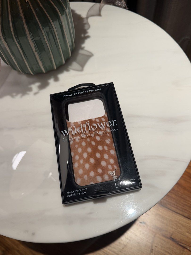 WILDFLOWER FAWN DOTS IPHONE 17 PRO (Category: Cases & Sleeves) located in Angeles City. Submitted by withlime (Listing ID 1466082231, Image 1). Description: Bought directly from the website Tried it on only .
