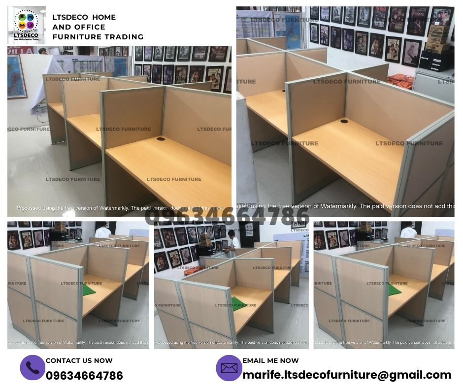 WORKSTATION TABLES MODULAR OFFICE PARTITIONS (Category: Office Furniture & Fixtures) located in Quezon City. Submitted by 09634664786 (Listing ID 1466036923, Image 2). Description: 👉Are you looking for WORKSTATION, MODULAR CUBICLES OFFICE PARTITION, and OFFICE FURNITURE SUPPLIER? LTSDECO Furniture, is direct supplier, manufacturer, and trusted provider of high quality, affordable and durable modular office divider partition, home and office furn