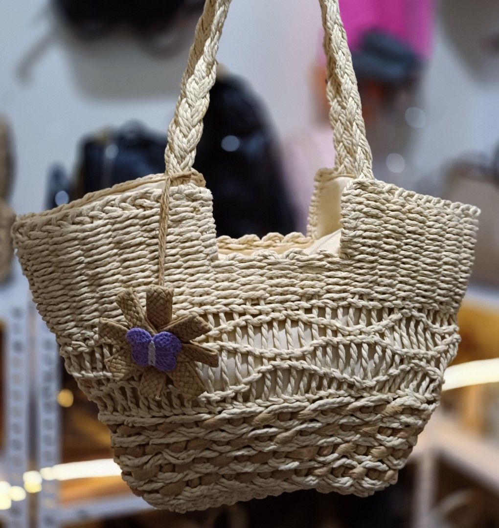 Woven Bag Beach Bag Summer Bag (Category: Beach Bags) located in Bocaue. Submitted by bags.and.beyond (Listing ID 1466097651, Image 2). Description: Medium size Zipper Closure Delivery via J&T,.Lalamove Payment first (Gcash, Bank transfer).