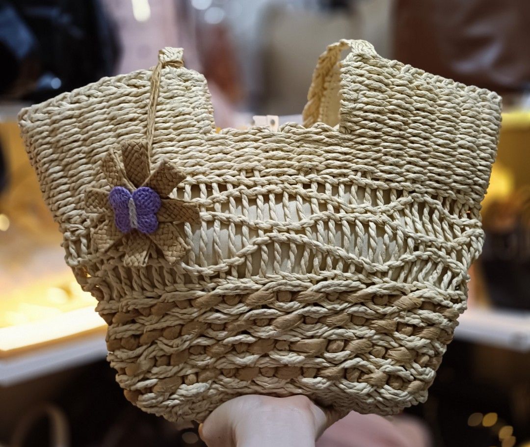 Woven Bag Beach Bag Summer Bag (Category: Beach Bags) located in Bocaue. Submitted by bags.and.beyond (Listing ID 1466097651, Image 1). Description: Medium size Zipper Closure Delivery via J&T,.Lalamove Payment first (Gcash, Bank transfer).