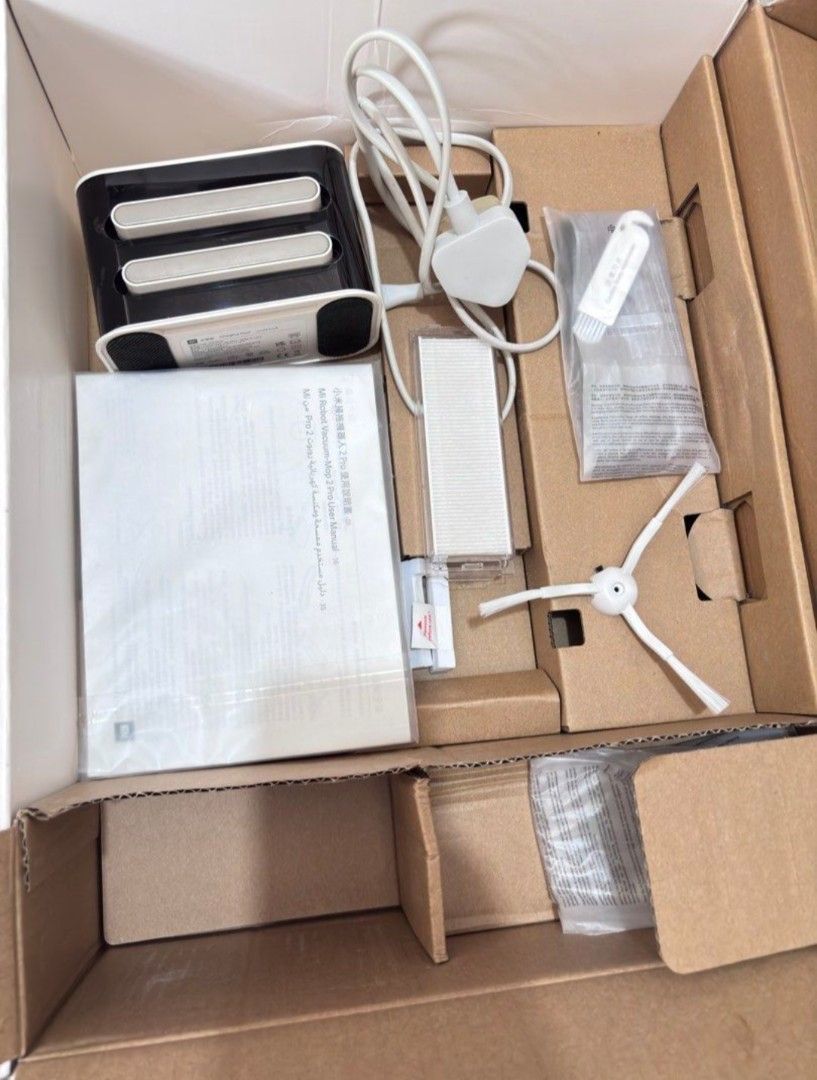 Xiaomi Mi Robot Vacuum-Mop 2 Pro (Category: Vacuum Cleaner & Housekeeping) located in Taguig. Submitted by bonnakid (Listing ID 1466056639, Image 3). Description: - Model: Xiaomi Robot Vacuum and Mop 2 Pro (White) - Condition: Excellent, neatly packed in original box - Features: 2-in-1 vacuum and mop for effortless daily cleaning - Inclusions: Charging dock, power cable, extra brush, and user manual - Perfect reliable helper for busy homeowners.