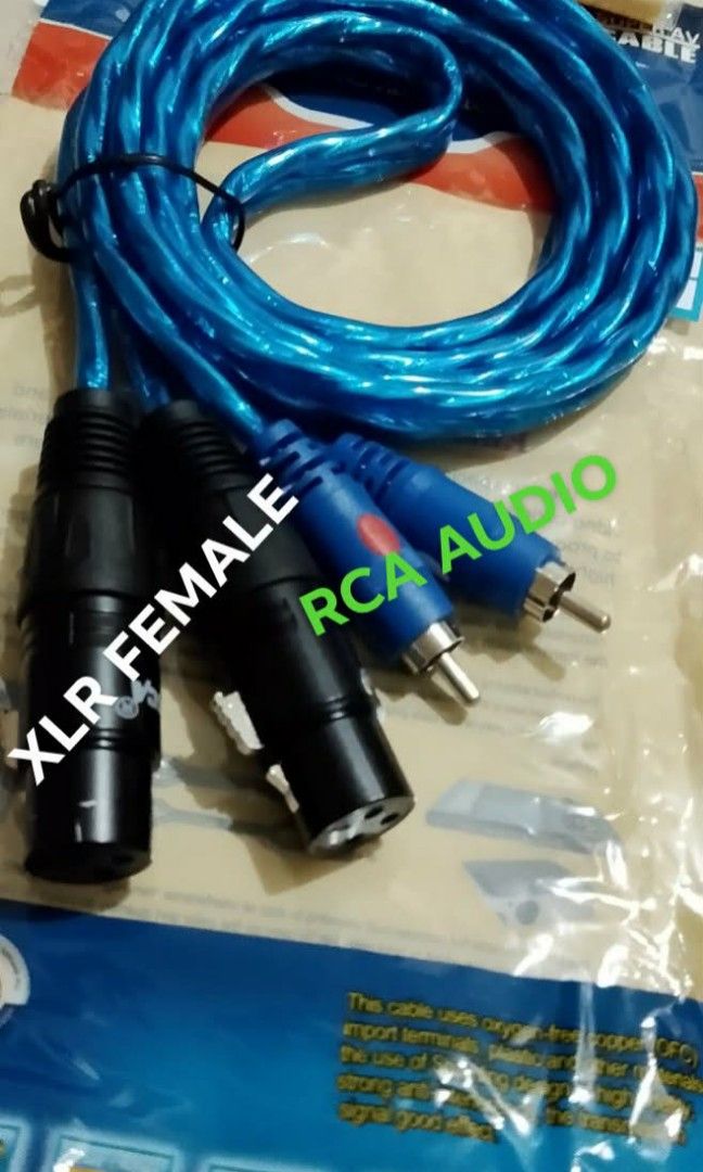 XLR FEMALE RCA AUDIO (Category: Microphones) located in Quezon City. Submitted by hajjasittienor (Listing ID 1466122416, Image 1). Description: BRAND NEW FEMALE XLR RCA AUDIO 1.5 METER .. PWEDE PICK UP ..PWEDE GCASH AVIDA TOWER NEW MANILA COL BONNY SERRANO AVENUE QC.