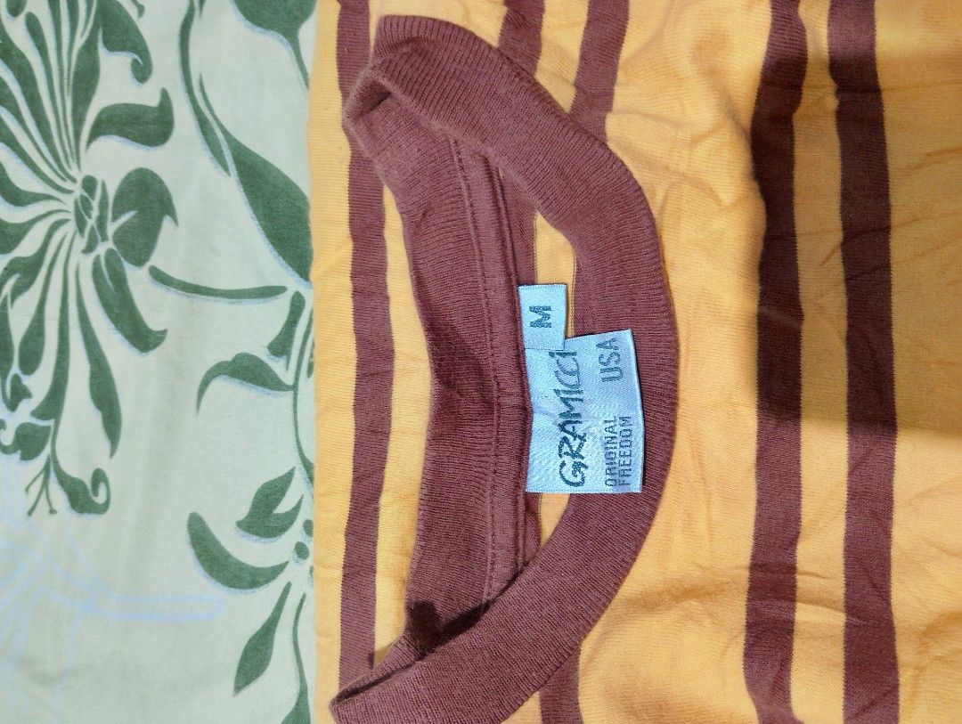 Y2K Gramicci Stripe shirt (Category: Tshirts & Polo Shirts ) located in Iloilo. Submitted by silverowl.f96a66 (Listing ID 1466097857, Image 3). Description: size M 28x22 excellent condition.