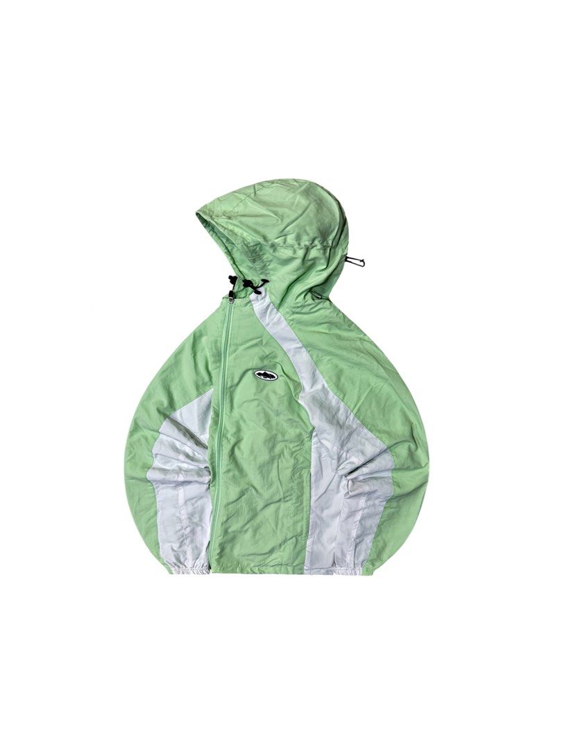 Y2K Two Tone Corteiz Lime / Green Boxy Jacket (Category: Coats, Jackets and Outerwear) located in Subic. Submitted by kidfrom00s (Listing ID 1465954593, Image 1). Description: Large Jacket Corteiz Y2K.