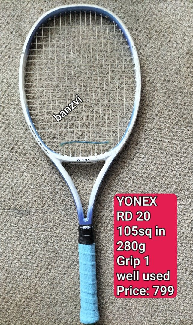 YONEX Tennis Racket (Category: Racket and Ball Sports) located in Cainta. Submitted by banzvi73 (Listing ID 1466021342, Image 3). Description: 👍💯 original 👉NO COD/COP PROVINCE 👉Shipping Nationwide 📍 Cainta Rizal prices posted on each picture .