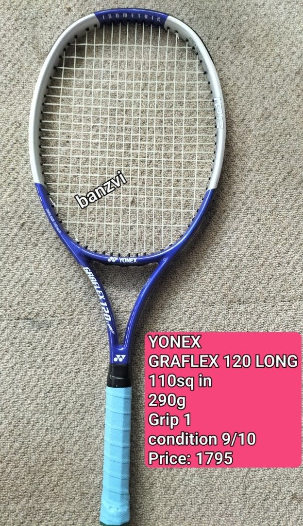 YONEX Tennis Racket (Category: Racket and Ball Sports) located in Cainta. Submitted by banzvi73 (Listing ID 1466021342, Image 2). Description: 👍💯 original 👉NO COD/COP PROVINCE 👉Shipping Nationwide 📍 Cainta Rizal prices posted on each picture .