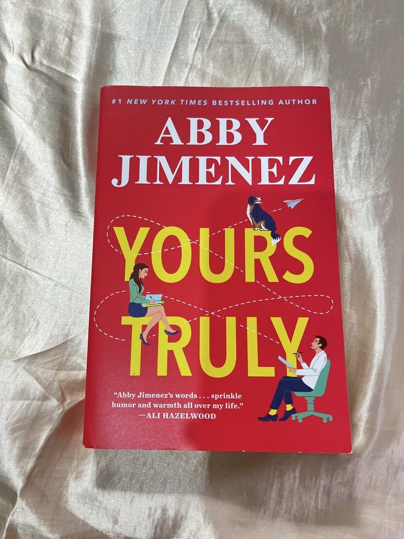 Yours Truly by Abby Jimenez (Category: Storybooks) located in Basista. Submitted by yvee_bn (Listing ID 1466122173, Image 1). Description: Condition: 9/10 ⭐️ Loc: Pangasinan Mop: GCash Mod: J&T Express Dm if interested.