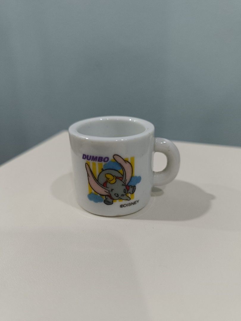 Yujin Miniature Ceramic Cup Dumbo (Category: Action & Battle Toys) located in Manila. Submitted by calvin3teri (Listing ID 1465981126, Image 1). Description: 300 Grab/Lalamove only ( buyer will book and shoulder fee ) MOP: Gcash .