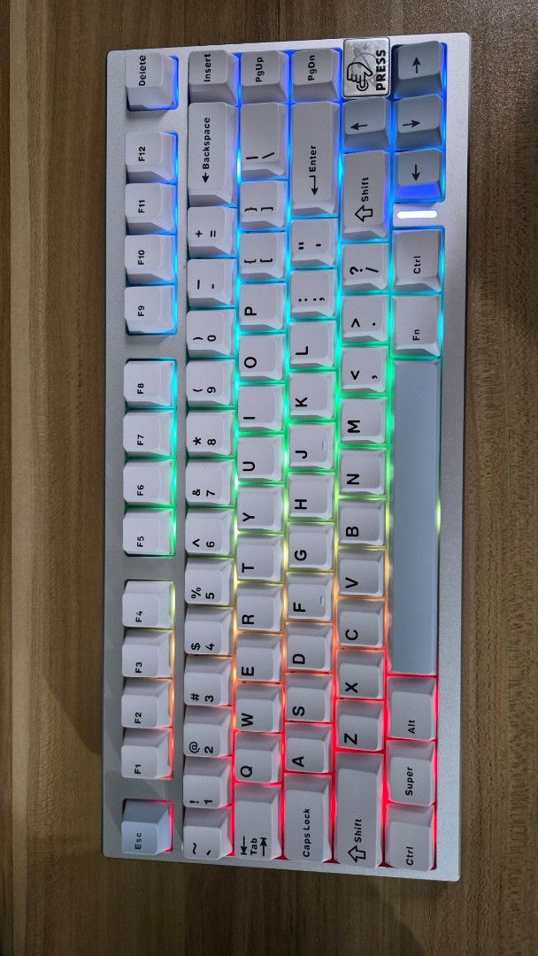 YUNZII AL75 PRO (Silver) Mechanical Keyboard (Category: Computer Keyboard) located in Lipa City. Submitted by ryu_aria (Listing ID 1465959282, Image 1). Description: YUNZII AL75 PRO (Silver) ▪︎selling for Php 5,000.00 ▪︎CNC Aluminum Mechanical Keyboard (weighs 1364±20g / 3.01±0.04lb) ▪︎Switches installed: Yunzii Blue Grey Tactile Switches (default) ▪︎Hot-Swappable ✓ ▪︎NKRO ✓ ▪︎Keycaps: Double-shot PBT Cherry Profile (default) ▪︎Layout: TKL -75% (