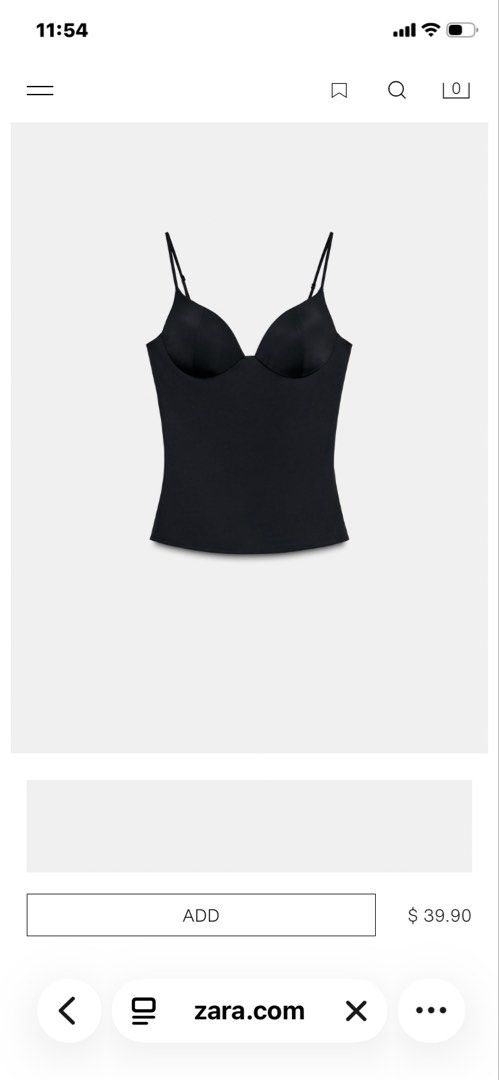 ZARA Black Polyamide Bustier Top (Category: Sleeveless) located in Tanauan. Submitted by sooliay (Listing ID 1465983941, Image 1). Description: worn once :) - price is firm - bought for 1,795 💵: GCash, BDO 🚚: J&T, Lalamove, Meet Up near UST.