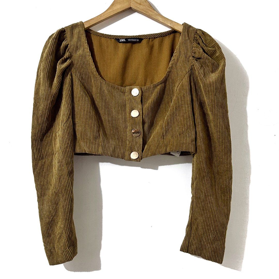 Zara Corduroy Buttondown (Category: Blouses) located in Taguig. Submitted by intransitforyou (Listing ID 1465993955, Image 1). Description: .