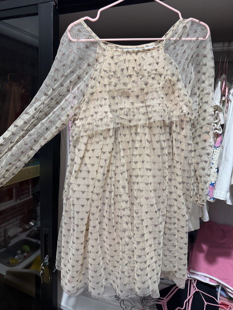 Zara dress mesh (Category: Babies & Kids Fashion) located in Valenzuela. Submitted by brokedoctor1996 (Listing ID 1466154942, Image 1). Description: Size 6 No issue.