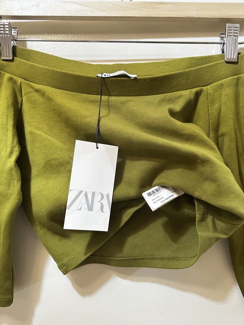 Zara Off Shoulder Top (Category: Blouses) located in Pasig City. Submitted by lovedbymori_ (Listing ID 1466075552, Image 2). Description: New w/ tag! A closet staple you’ll wear on repeat! Super soft and stretchy fabric. .