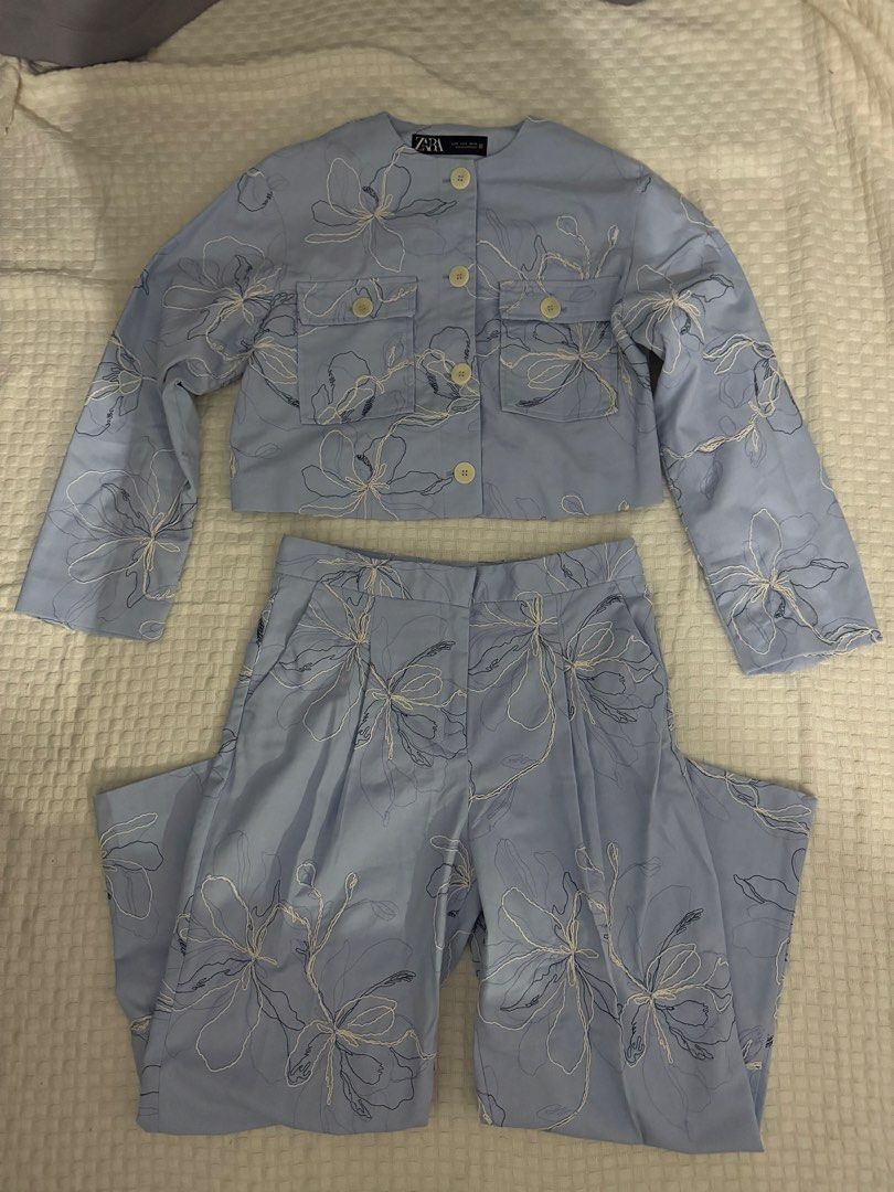 Zara set (Category: Sets or Coordinates) located in Los Banos. Submitted by fashionplate02 (Listing ID 1466134943, Image 1). Description: Top is S, trousers is M.