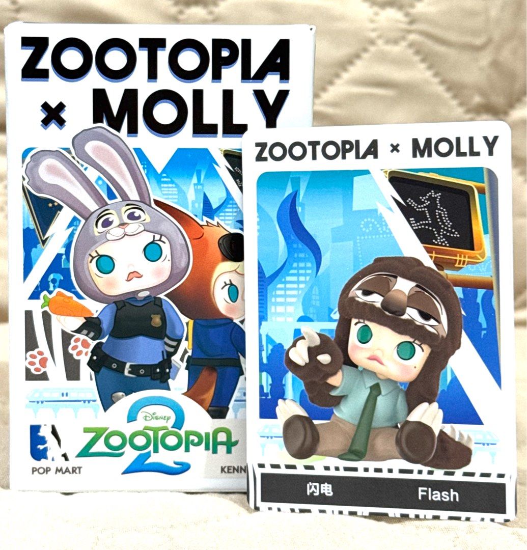 Zootopia x Molly- Flash (Category: Designer & Blind Box Toys) located in Antipolo. Submitted by jennies_closet (Listing ID 1466048241, Image 1). Description: Want to Sell / Not for Trade: Zootopia x Molly Available: Flash 600 pesos Condition: Authentic Popmart figure, Brand new, Sealed foil, open box below with card Location: Antipolo City Mode of Payment: GCASH or BPI Mode of Delivery: Lalamove/J&T or meet up at Sm Megamall on weekends.