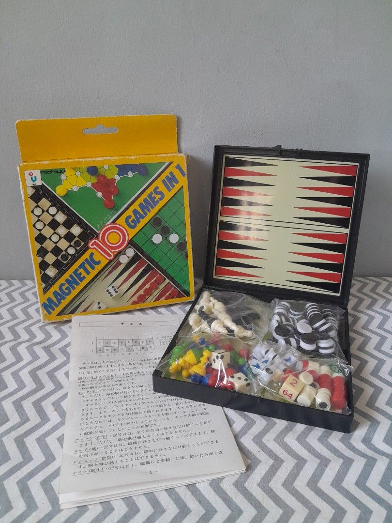 10 in 1 Magnetic Board Games (Category: Educational & Learning Toys) located in Pasig City. Submitted by three.babybears (Listing ID 1466248379, Image 1). Description: .