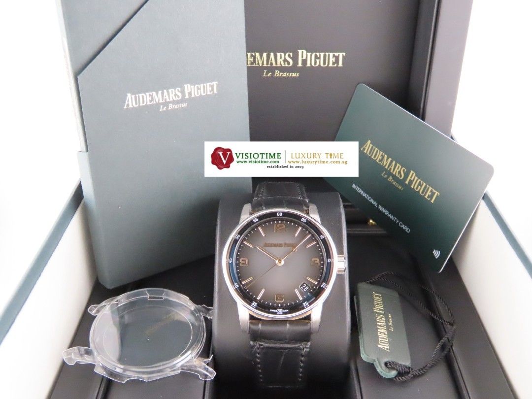 2021 November Audemars Piguet Code 11.59 By Audemars Piguet 18 ct. Pink Gold / 18 ct. White Gold Grey Dial 41 mm 15210CR.OO.A002CR.01 (Category: Watches) located in Singapore. Submitted by luxurytime (Listing ID 1466205155, Image 3). Description: Credit cards instalment scheme up to 36 months is available. Terms and conditons apply. Serving you since 2003. Visit our store at Far East Plaza #02-33 for more watches. Ref: 15210CR.OO.A002CR.01 Moveme