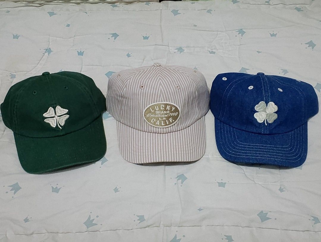 3 for 999 Lucky Brand bundle adjustable cap (Category: Hats & Beanies) located in Caloocan City. Submitted by zklclo (Listing ID 1466329762, Image 1). Description: 3 for 999 Lucky Brand bundle adjustable cap 𝐅𝐈𝐑𝐒𝐓 𝐓𝐎 𝐏𝐀𝐘 𝐁𝐀𝐒𝐈𝐒 👉Courier: J&T and lalamove 👉No free shipping 👉Location: North Caloocan 👉Mode of Payment: Gcash.