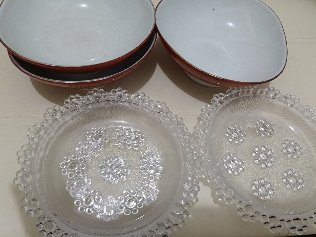 6 pcs Bowl and plate glass (Category: Dinnerware & Cutlery) located in Quezon City. Submitted by andrea11171999 (Listing ID 1466208070, Image 3). Description: .