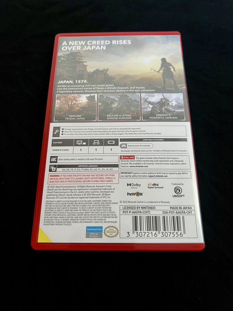 🎮 NINTENDO SWITCH 2 - ASSASSIN’S CREED SHADOWS (Category: Nintendo) located in Manila. Submitted by pure-luck (Listing ID 1466166976, Image 2). Description: 💰Price: ₱2,000 📍 Meet-up: • SM San Mateo • Around Anonas LRT, QC 📦 Delivery: Shipping fee to be shouldered by buyer Perfect for Assassin’s Creed fans looking to add this to their Switch 2 collection! 🥷🎮 📩 DM if interested!.