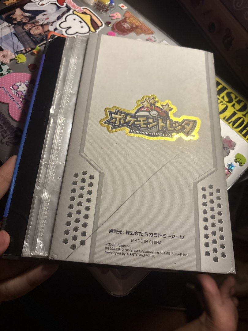 Pokémon TRETTA Binder (Category: Vintage Collectibles) located in Manila. Submitted by wearly.fits (Listing ID 1466329402, Image 3). Description: Pokémon TRETTA Binder 🎮✨ Rare/vintage Pokémon TRETTA collection binder from Takara Tomy A.R.T.S. 🇯🇵 • Includes clear card sleeves/pages • Pokémon TRETTA design • Binder only — cards are not included • Pre-loved with visible signs of use/wear — please check photos carefully • Made in China / ©2012 Pok