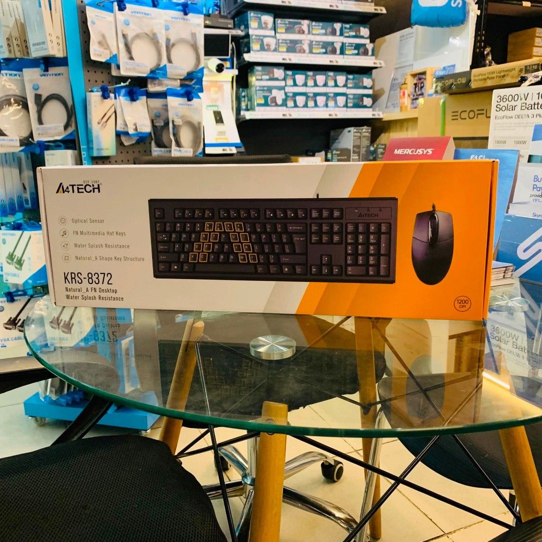 A4Tech KRS-8372 Combo Keyboard and Mouse USB (Black) (Category: Computer Keyboard) located in Pasay City. Submitted by gogadgetswithjaja (Listing ID 1466336165, Image 1). Description: A4Tech KRS-8372 Combo Keyboard and Mouse USB (Black) 🔎Please visit brands official website for more details of products specs and features. ❗️Prices are subject to change without prior notice. ✅️Actual picture posted ✅️Brand new & sealed with 1 year warranty ✅️We c