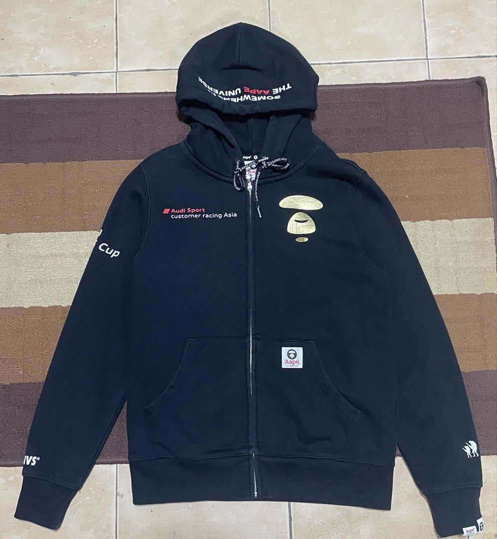 AAPE HOODIE JACKET SMALL (Category: Coats, Jackets and Outerwear) located in Batangas. Submitted by streetheadph (Listing ID 1466297213, Image 2). Description: AAPE HOODIE HOODIE JACKET SIZE ON TAG : SMALL DIMES: W 19.5 / L 25.5 CONDITION: VERY VERY GOOD COLOR: BLACK COLORRATE: 9.3 / 10 ISSUE: NEED WASH PRICE: 1500 + SHIFFING FEES NEED WASH THIS ITEM IS UKAY PLEASE MANAGE YOUR EXPECTATION ALWAYS READ THE DETAILS.