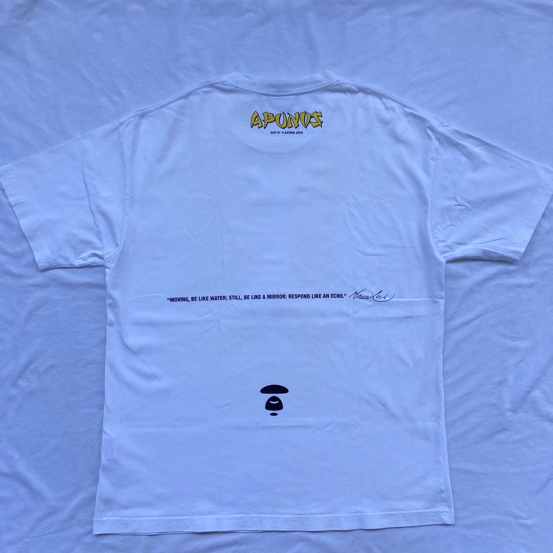 Aape x Bruce Lee (Category: Tshirts & Polo Shirts ) located in General Santos City (Dadiangas). Submitted by seventythirdpick (Listing ID 1466299972, Image 2). Description: Size. XL 23.5 lx30.5 No flaws Excellent .