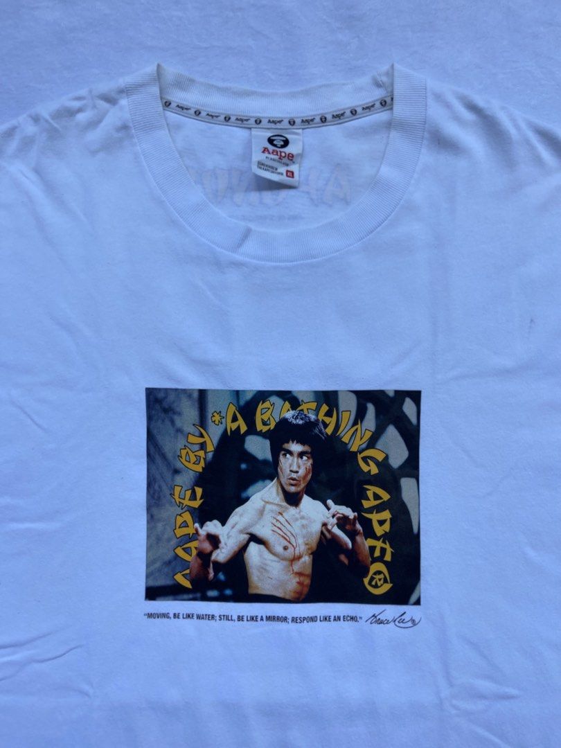 Aape x Bruce Lee (Category: Tshirts & Polo Shirts ) located in General Santos City (Dadiangas). Submitted by seventythirdpick (Listing ID 1466299972, Image 3). Description: Size. XL 23.5 lx30.5 No flaws Excellent .