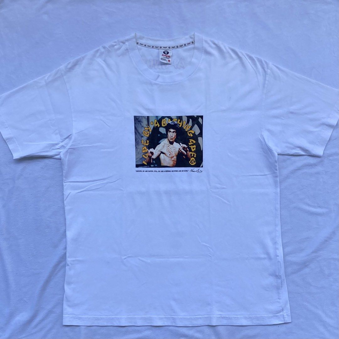 Aape x Bruce Lee (Category: Tshirts & Polo Shirts ) located in General Santos City (Dadiangas). Submitted by seventythirdpick (Listing ID 1466299972, Image 1). Description: Size. XL 23.5 lx30.5 No flaws Excellent .