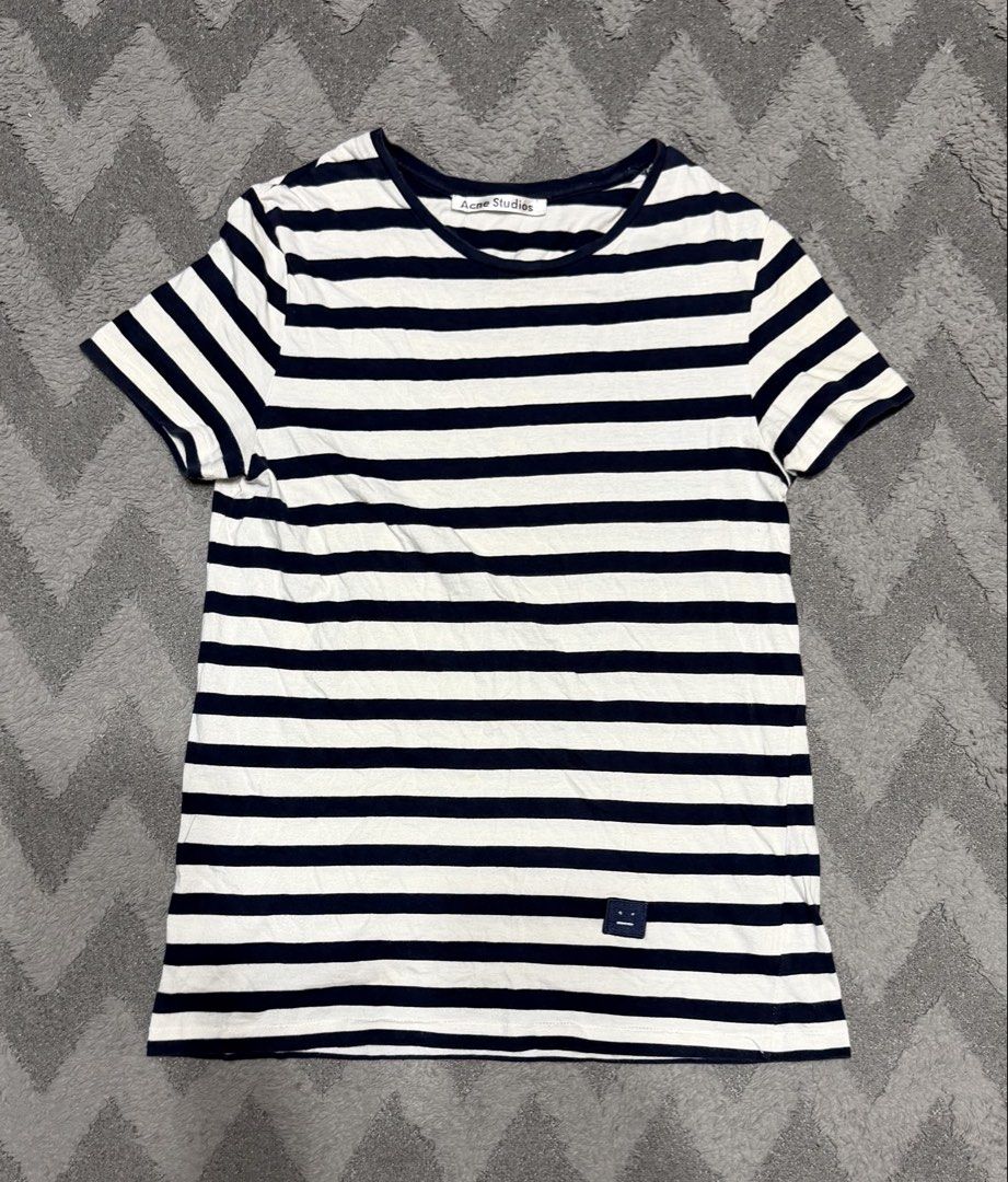 Acne Studios - Navy White Striped Tops (Category: Blouses) located in Cavite. Submitted by commoncourtesy (Listing ID 1466294248, Image 1). Description: Size XS but fits small to med.