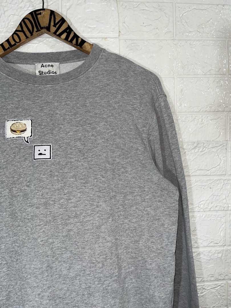 acne studios casey emoji sweater (Category: Coats, Jackets and Outerwear) located in Manila. Submitted by lloydiemmfmannn (Listing ID 1466245590, Image 3). Description: acne studios casey emoji sweater sz XS on tag fits w21 l25.5 flaws: pasay location.