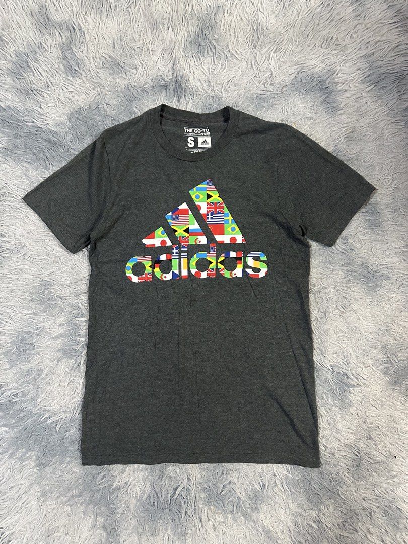 Adidas 3 Stripes Flag Tee (Category: Tshirts & Polo Shirts ) located in Baao. Submitted by revamped.co (Listing ID 1466251967, Image 1). Description: Adidas 3 Stripes Flag Tee Excellent Condition Size Small on Tag 18 by 27 Inches No Issue.