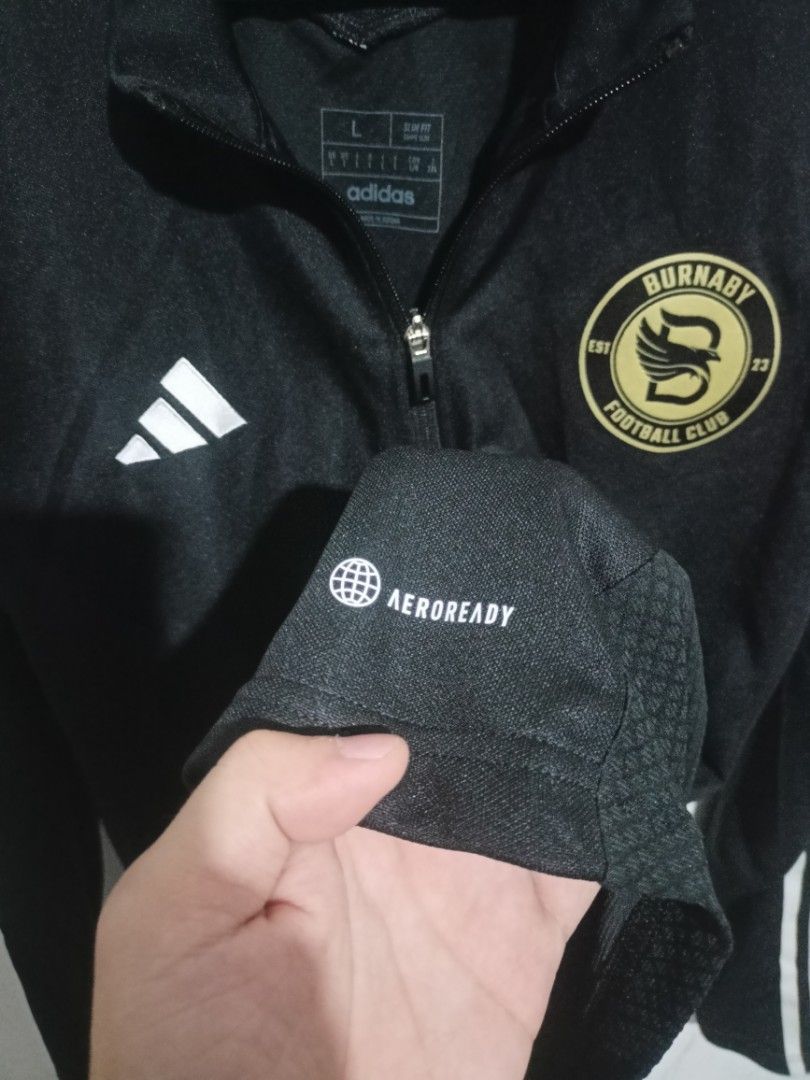 Adidas Burnaby Track Jacket (Category: Coats, Jackets and Outerwear) located in Quezon City. Submitted by homeofshoppers (Listing ID 1466167852, Image 3). Description: Condition rate 10/10, Black/White, YKK Zip..