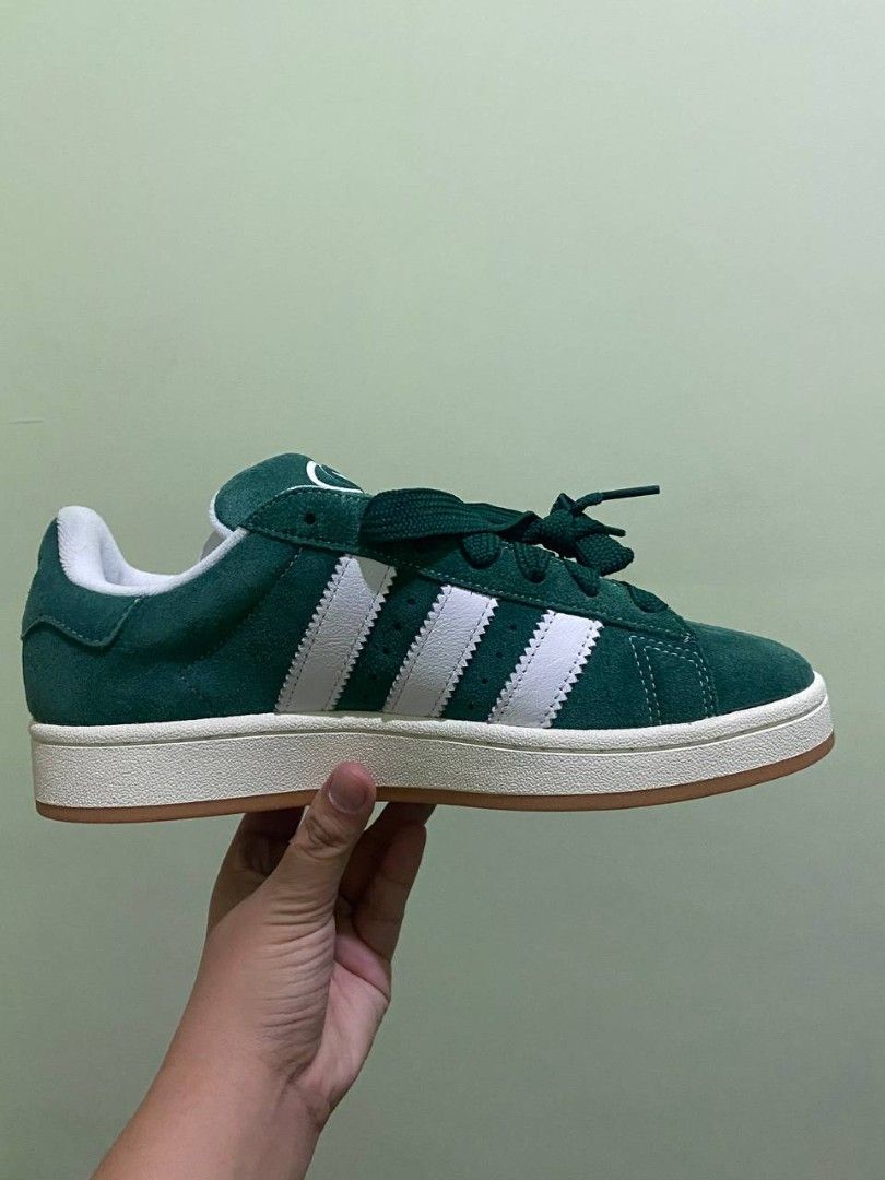 ADIDAS Campus 00s Shoes SUEDE (Category: Casual Shoes) located in Cebu City. Submitted by jay08704 (Listing ID 1466202019, Image 1). Description: I am selling my prelove Original Adidas "SUEDE" shoes in Green I bought it from Zalora Early this year but only wore it 2-3 times. I am planning to sell it because I cannot really maintain the shoes like this. (Sayangan ko suoton) Size: US - 8 EU -41.3 Lady Owner here and I keep it on a box to preserve 