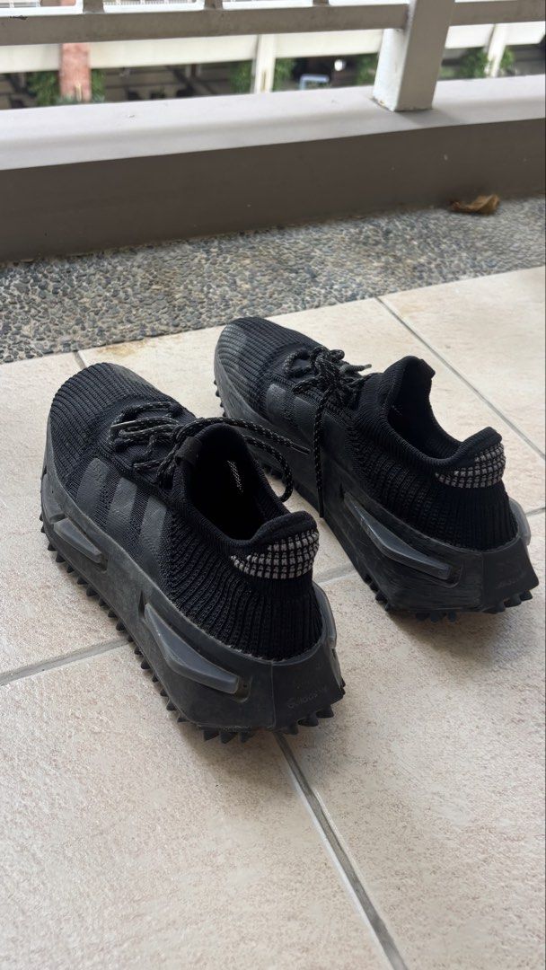 Adidas NMD S1 "Core Black" (Category: Casual Shoes) located in Manila. Submitted by luckyflower.21eda4 (Listing ID 1466183850, Image 2). Description: Model: Adidas NMD_S1 Colorway: Core Black / Triple Black Size: 9.5US Condition: Pre-owned Meet up: BGC Pasig Alabang Mandaluyong Makati.