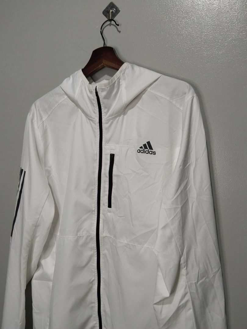 Adidas Own The Run Jacket (Category: Coats, Jackets and Outerwear) located in Bago City. Submitted by classic_picked_up (Listing ID 1466232004, Image 3). Description: like new need wash 22.5 by 29 9.8/10 color rate.