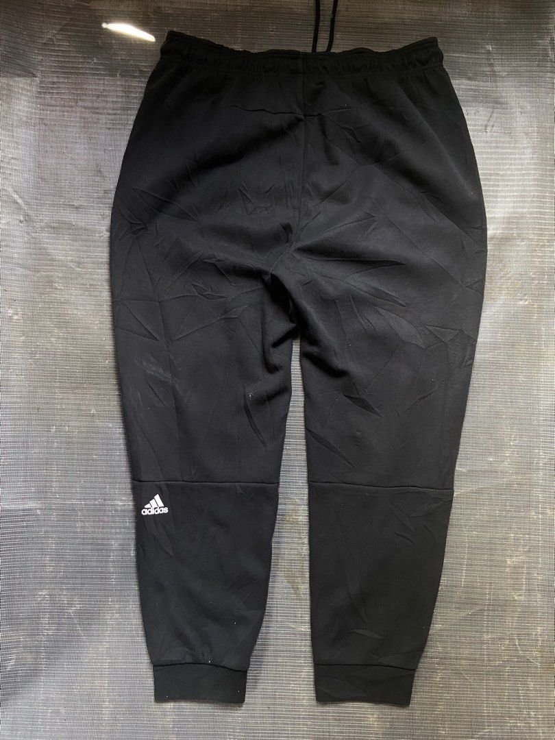 Adidas solid black pants sports (Category: Joggers) located in Panabo. Submitted by thrifty.red (Listing ID 1466194303, Image 2). Description: XL likenew.