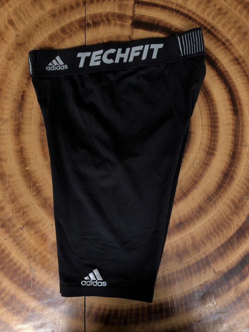 Adidas Techfit Compression Short Tights (Category: Activewear) located in Binalbagan. Submitted by dcorexyzzz (Listing ID 1466204185, Image 3). Description: 26-28” waistline Length: 17” Excellent condition Need wash only.