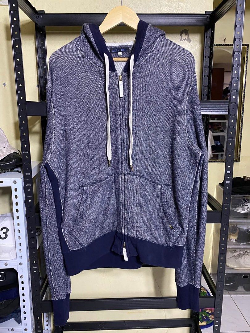 Alex Mill Hoodie (Category: Hoodies) located in San Jose. Submitted by shady.archives (Listing ID 1466250225, Image 1). Description: ALEX MILL zip hoodie Fabric: 100% Twill French Terry Medium Dimes (23 x 28) Like new No issues Price: ₱1,000 free shipping.