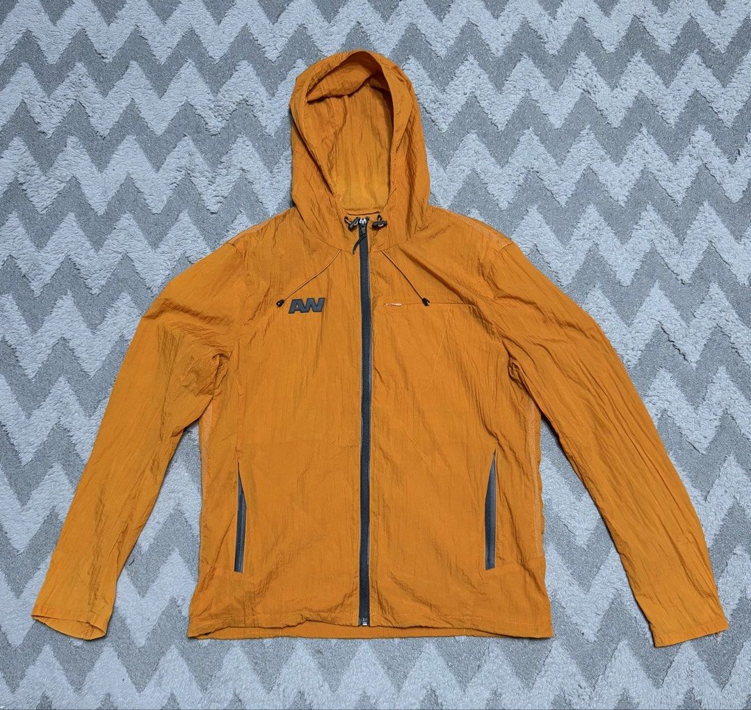 Alexander Wang - Orange Wrinkled Wind Breaker (Category: Coats, Jackets and Outerwear) located in Cavite. Submitted by commoncourtesy (Listing ID 1466232560, Image 1). Description: Size 2 .