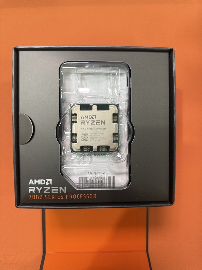 AMD Ryzen 7 7800X3D Processor (Category: Computer Parts) located in Santa Maria. Submitted by xtian0825 (Listing ID 1466192186, Image 2). Description: -DOP AUGUST 2024 ITworld - used for Valorant 500-600fps - can go -30 all cores tested w/ my b650e mobo - Model: AMD Ryzen 7 7800X3D (7000 series with 3D V-Cache) - Socket: AM5 - Condition: Brand new / opened box (checked contents only, never installed in a motherboard) - Packaging: Complete with or