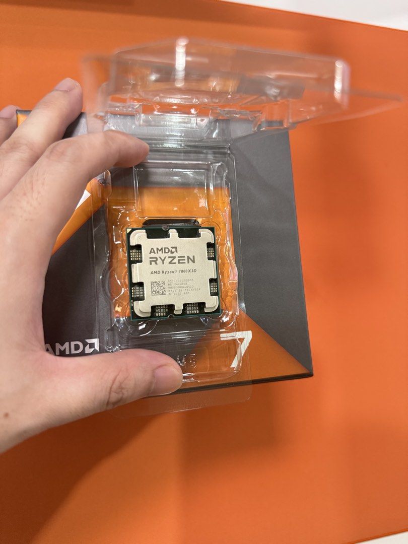 AMD Ryzen 7 7800X3D Processor (Category: Computer Parts) located in Santa Maria. Submitted by xtian0825 (Listing ID 1466192186, Image 3). Description: -DOP AUGUST 2024 ITworld - used for Valorant 500-600fps - can go -30 all cores tested w/ my b650e mobo - Model: AMD Ryzen 7 7800X3D (7000 series with 3D V-Cache) - Socket: AM5 - Condition: Brand new / opened box (checked contents only, never installed in a motherboard) - Packaging: Complete with or
