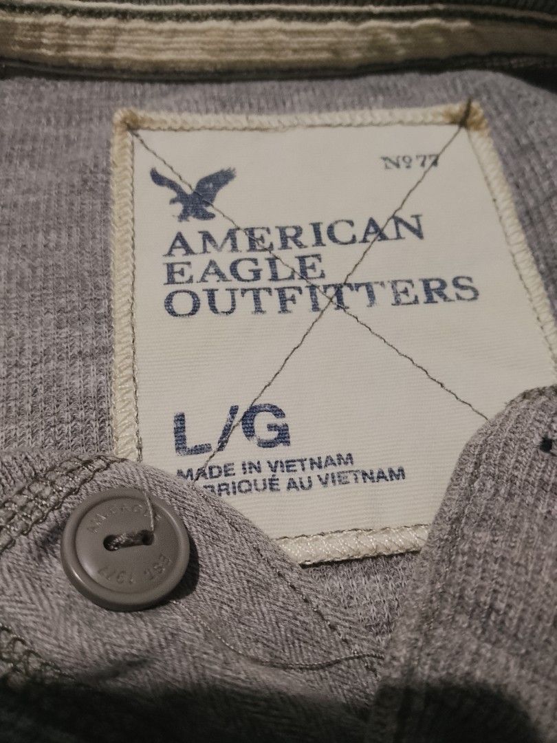 AMERICAN EAGLE HENLEY (Category: Tshirts & Polo Shirts ) located in Cavite. Submitted by jftxthrift (Listing ID 1466283233, Image 2). Description: 21x29 issue 2 pinhole.