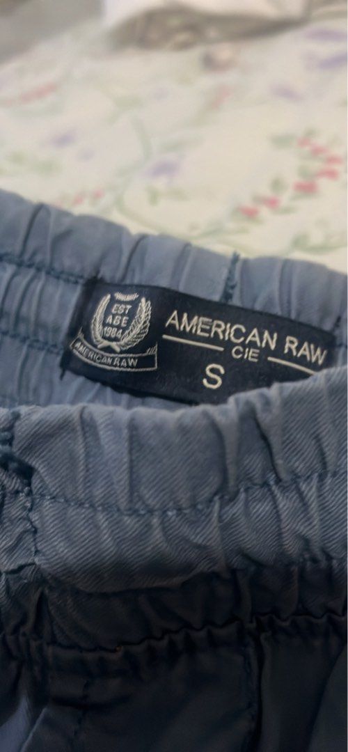 American Raw Jogger Pants (Size S) (Category: Joggers) located in Quezon City. Submitted by probrofister (Listing ID 1466285735, Image 2). Description: Selling as is. Some imperfections but still usable. SIZE SMALL, Garterized Pay thru Gcash or COD and deliver thru Lalamove, etc. .